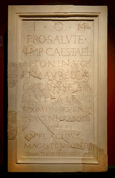 Fragmented tablet with inscription, 4th century AD