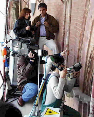 Filming our work by RAI and the Architect Giancarlo Calcagno